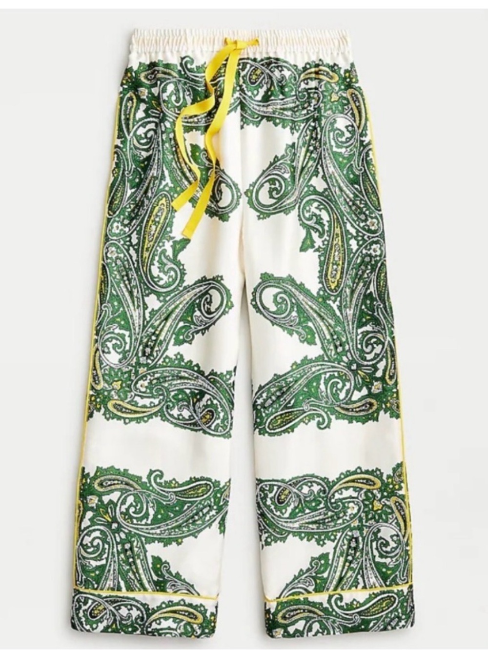 J.Crew: Relaxed Pant In Paisley Twill For Women Beachy Resort Trousers Pants 6 - Picture 2 of 5